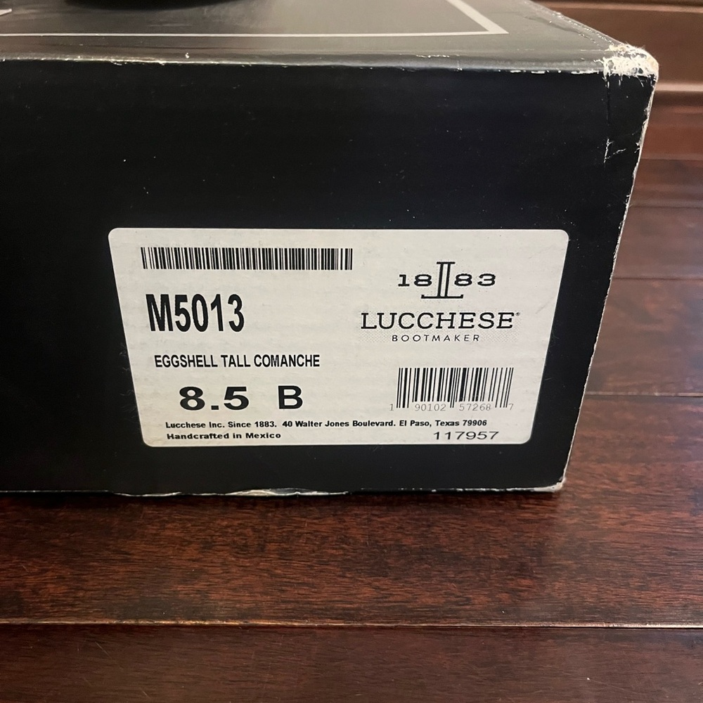 Lucchese Eggshell Comanche Western Boots “Vanessa” 8.5